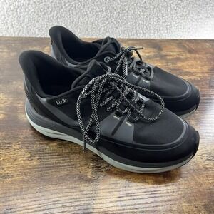 Kizik London All Terrain Sneakers Women's 9.5 Wide Black Gray Hands Free Walking